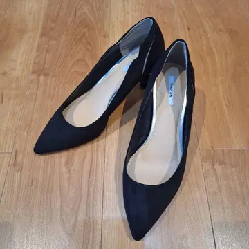 RANDA 블랙 스웨이드 스틸레토 하이힐