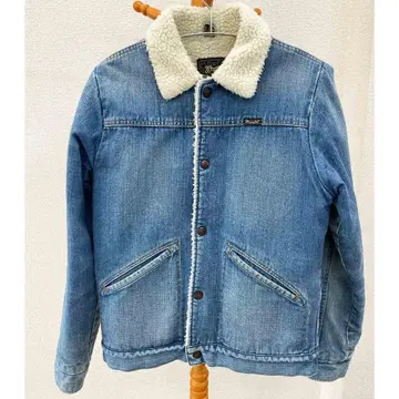 Wrangler x BEAMS 데님 보아 자켓 별주 S사이즈