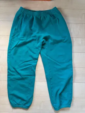 80s eddiebauer 스웨트 팬츠 M 사이즈 터콰이즈 블루