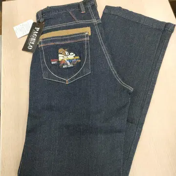 PAGLO 다크 데님 스트레이트 팬츠 w79cm