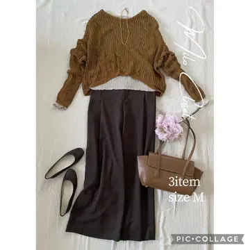 깔끔하고 세련된 핸섬 세트 여성 의류 묶음 판매 코디 판매 셋업 M