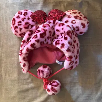 도쿄 디즈니 리조트 레오파드 무늬 모자
