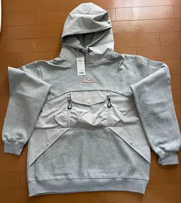 ATMOS 후드 부착 맨투맨 그레이