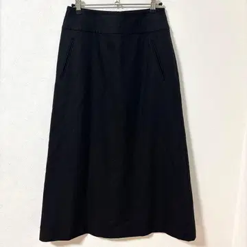 마가렛호웰 캐시미어 혼방 스커트 블랙 A라인