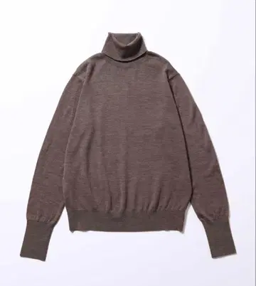 브라운 터틀넥 스웨터