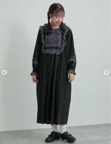 TSUHARU by SamansaMos2 도비 바텐 레이스 원피스