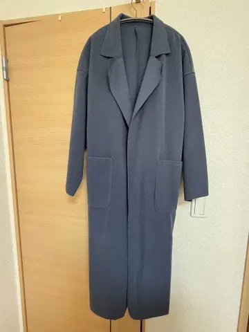 탁한 블루 롱 코트 M 사이즈