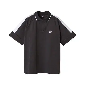 [ 미사용 ] umbro 블랙 피케 셔츠 S-M