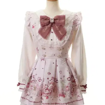 LIZLISA 메니 하트 애프터눈 티 패턴 셋업