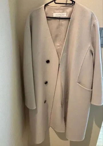 GALERIE VIE 베이지 체스터 코트 36