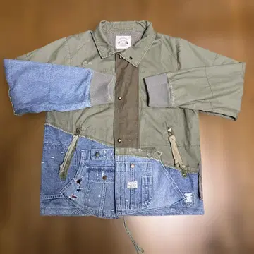 도킹 자켓 패치워크 디자인 자켓 XL