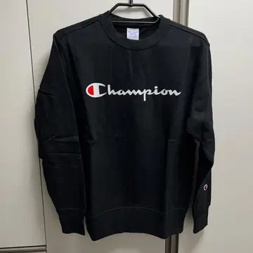 Champion 블랙 맨투맨 C3-H1004 S 사이즈