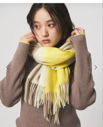 그린 라벨 릴랙싱 울 패턴 스톨