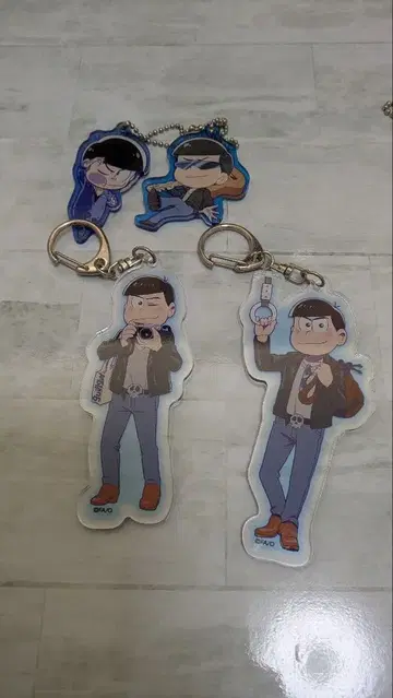 카라마츠 아크릴 키링 8개 세트