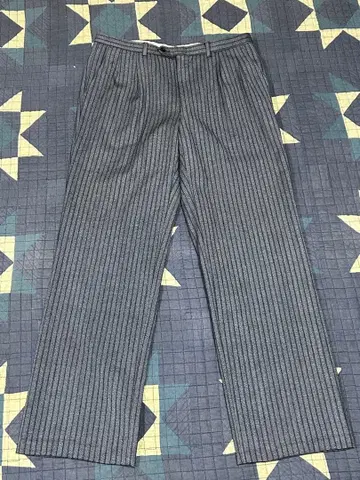 1950'S 프랑스 빈티지 슬랙스 참깨 소금 스트라이프