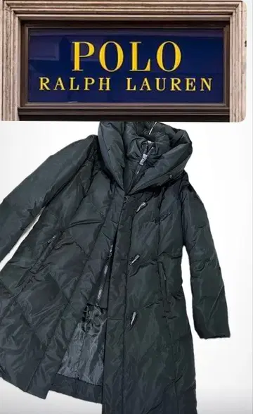 랄프 로렌 인기 어깨 로고 다운 코트