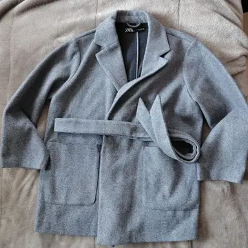 ZARA 그레이 체스터 코트 L
