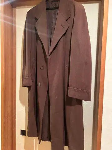 브라운 롱 코트 구제 의류 stylemart