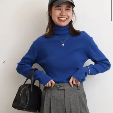 스위스 오가닉 코튼 터틀넥 풀오버