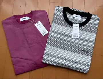 atmos 스트라이프 패턴 T셔츠 2장 세트