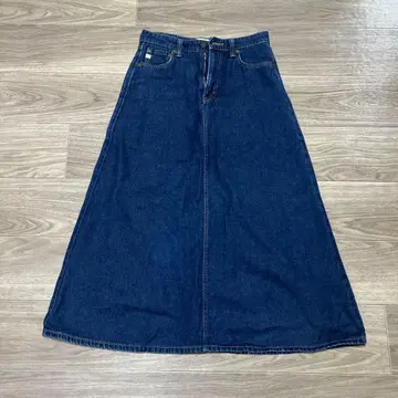 something 데님 롱 스커트