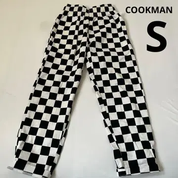 COOKMAN 셰프 팬츠 S 체크 무늬