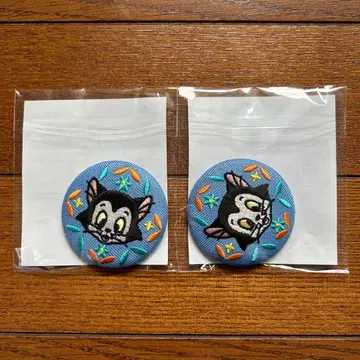 세가 럭키 쿠지 피노키오 85주년 피가로 자수 캔뱃지 SEGA