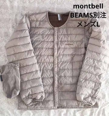 montbell BEAMS 별주 라운드넥 자켓 그레이 남성용 L