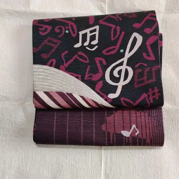 음악 모티브 나고야 오비 보라색 계열