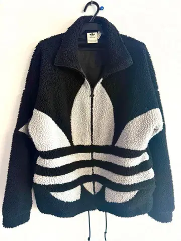 adidas 플리스 자켓 M 블랙/그레이