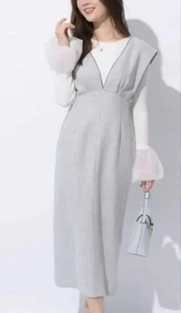 아푸와이저 리셰 파이핑 하이웨스트 점프 스커트 라이트 그레이 M 사이즈