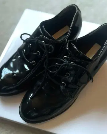 블랙 레이스업 포멀 슈즈