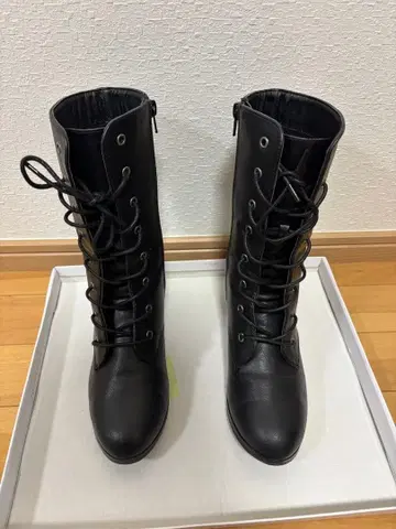 블랙 컬러 롱부츠 여성용 하카마 부츠