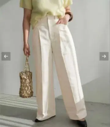 SLOBE IENA 슬로브 이에나 하이웨스트 치노 슬랙스