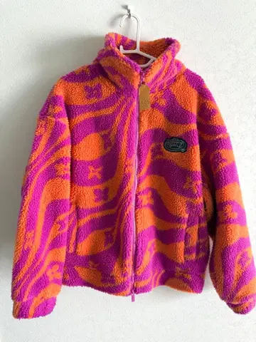 Roxy 플리스 자켓 오렌지/퍼플