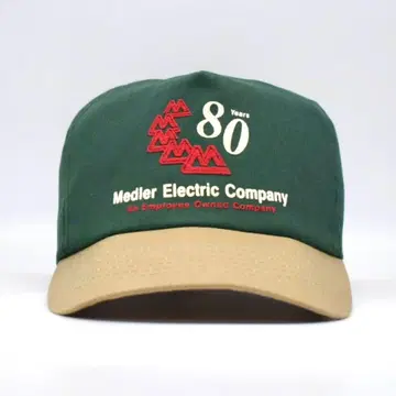 80-90s 초기 USA제 자수 캡 전력 회사 US 기업 2톤