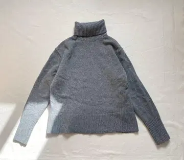 고품질 베르메유 퍼 이에나 터틀넥 스웨터 긴팔 울 100