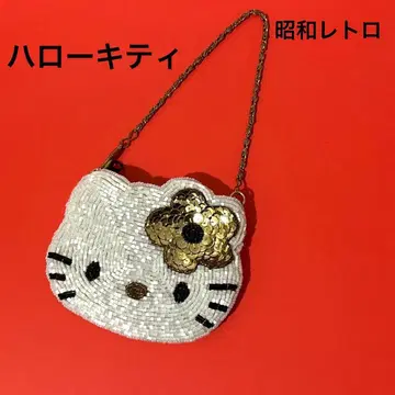 쇼와 레트로 산리오 헬로키티 총 비즈 비즈 퍼스 코인 케이스