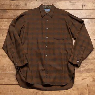 펜들턴 3점 버튼 다운 옴브레 L 민트