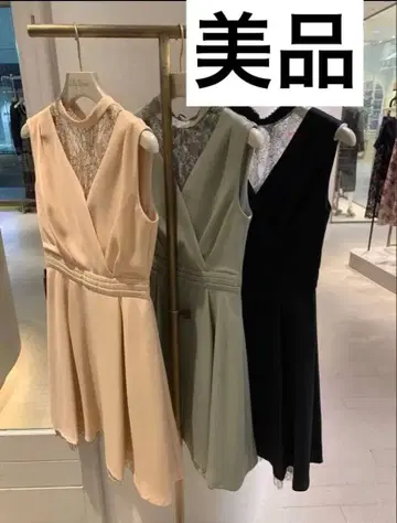 [ 새상품급 ] lily brown 레이스 콤비 미니 원피스 릴리 브라운