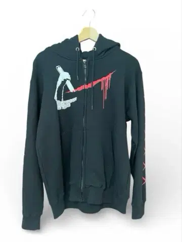 미사용 카사이 준 Lsize 지퍼 후드티