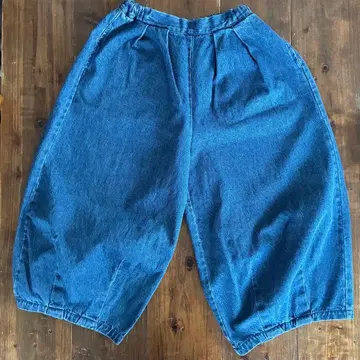 ista-ire /이스타이레 데님 와이드 팬츠 벌룬 팬츠