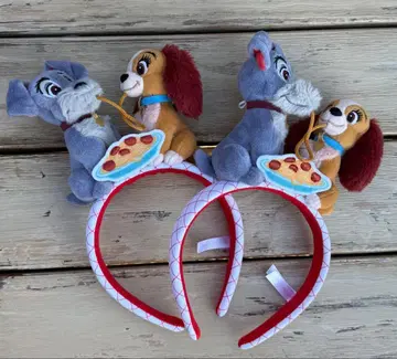 [ 두 개 세트 ] 도쿄 디즈니 리조트 머리띠 레이디와 트램프