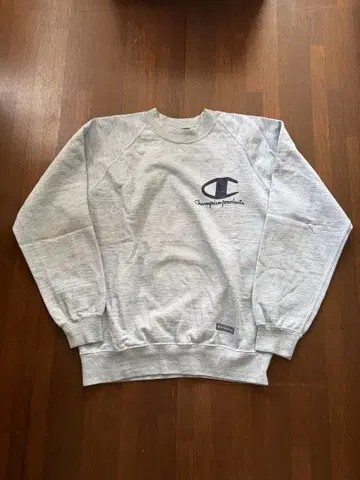 Champion 블루 그레이 맨투맨 M 사이즈