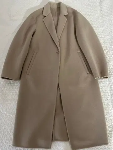 UNIQLO 더블 페이스 체스터 롱 코트 M 새상품급