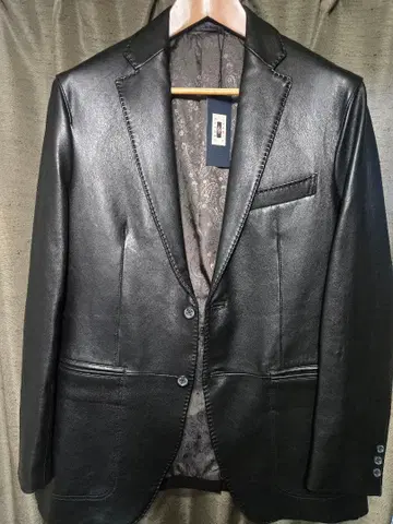 JOSEPH ABBOUD 베지터블 램 가죽 가죽 자켓