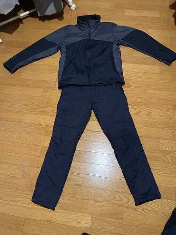 X-Shelter 자켓 팬츠 세트 네이비/그레이