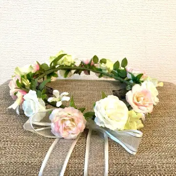 브라이덜 웨딩 화관 화관 꽃 장식