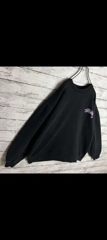 블랙 오버 사이즈 트레이닝복