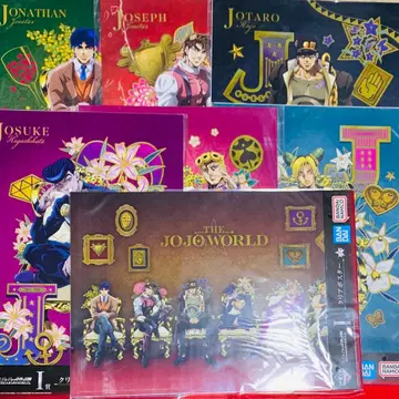 죠죠 월드 제일복권 I상 클리어 포스터 7종 컴플리트 세트